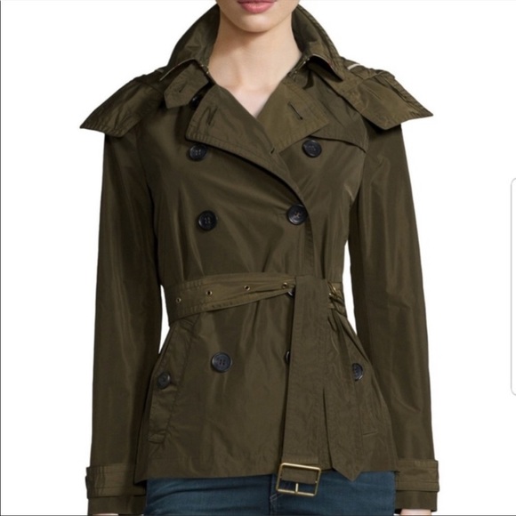 Burberry Brit 'Balmoral' Cropped Trench Coat